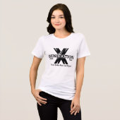 Generation X 1965 bis 1980 Benutzerdefinierter Tex Tri-Blend Shirt (Vorderseite voll)