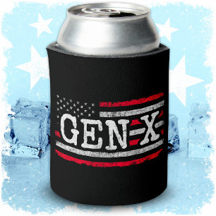 Generation X - Amerikanische Flagge - Proud Gen Xe Dosenkühler
