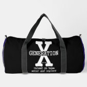 Generation X, auf Vernachlässigung großgezogen Duffle Bag (Rückseite)