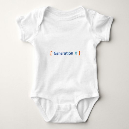 Generation X Baby Strampler (Vorderseite)