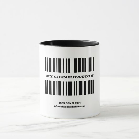 Generation X BAR CODE-Tasse Tasse (Zentrum)