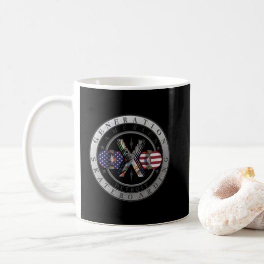Generation X Detroit Kaffeetasse (Mit Donut)