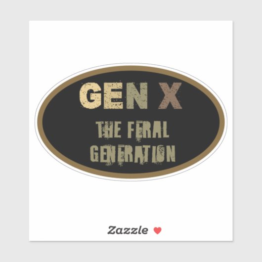 Generation X - Die Generation der Fersen Aufkleber (Blatt)