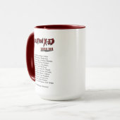 Generation X-ed 15 oz Tasse mit Autorennamen (Vorderseite Links)