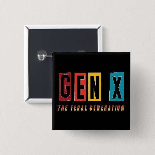 Generation X Feral Button (Vorne & Hinten)