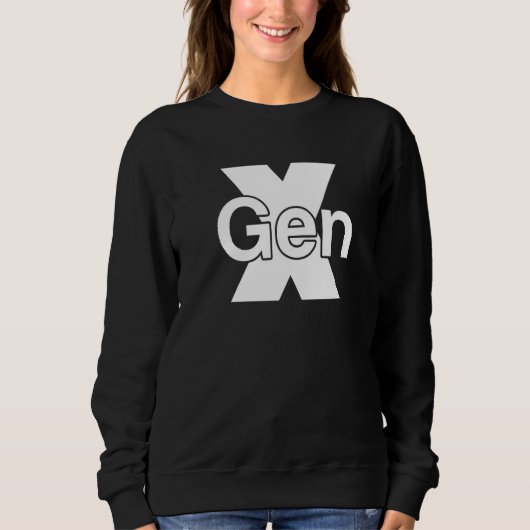 Generation X Gen X 60er 70er 80er Kids Generatione Sweatshirt (Vorderseite)