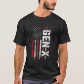 Generation X Gen Xer Gen X American Flag Gen X T-Shirt (Vorderseite)