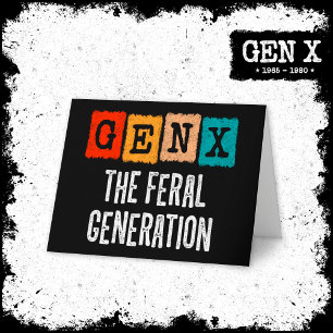 Generation X Gen Xer Gen X Die Generation der Fers Karte