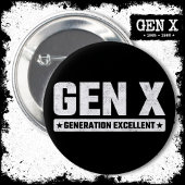 Generation X Gen Xer Generation Exzellent Gen X Button