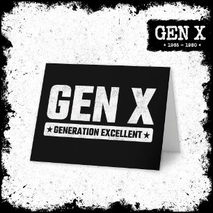 Generation X Gen Xer Generation Exzellent Gen X Karte