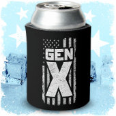 Generation X Gen Xer Proud American Flag Gen X Dosenkühler
