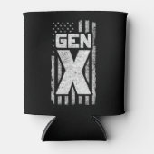 Generation X Gen Xer Proud American Flag Gen X Dosenkühler (Vorderseite)