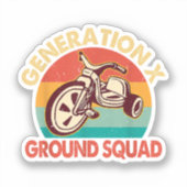 Generation X Generation X Ground Squ 1965-1980 Aufkleber (Vorderseite)