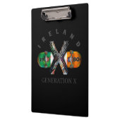 Generation X IrlandSkateboard der 80er Jahre Klemmbrett (Links)