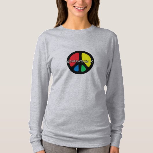 Generation X langärmeliger T - Shirt (Vorderseite)
