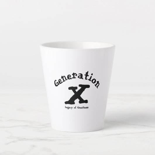 Generation X Latte-Tasse Milchtasse (Vorderseite)