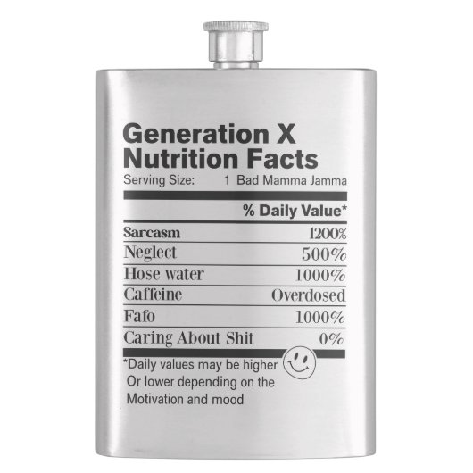 Generation X | Lustige Fakten über Ernährung Sarka Flachmann (Vorderseite)