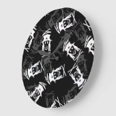 Generation X Pattern Große Wanduhr (Winkel)
