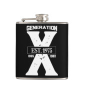 Generation X Personalisierter Vinyl-Wrapper Flachmann (Vorderseite)