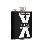 Generation X Personalisierter Vinyl-Wrapper Flachmann (Rechts)