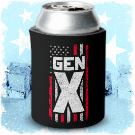 Generation X Proud Gen Xer American Flag Gen X Dosenkühler