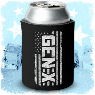 Generation X Proud Gen Xer American Flag Gen X Dosenkühler
