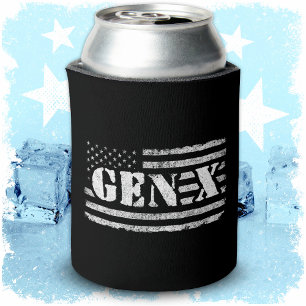 Generation X Proud Gen Xer American Flag Gen X Dosenkühler