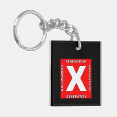 Generation X Schlüsselkette Schlüsselanhänger (Vorderseite links)