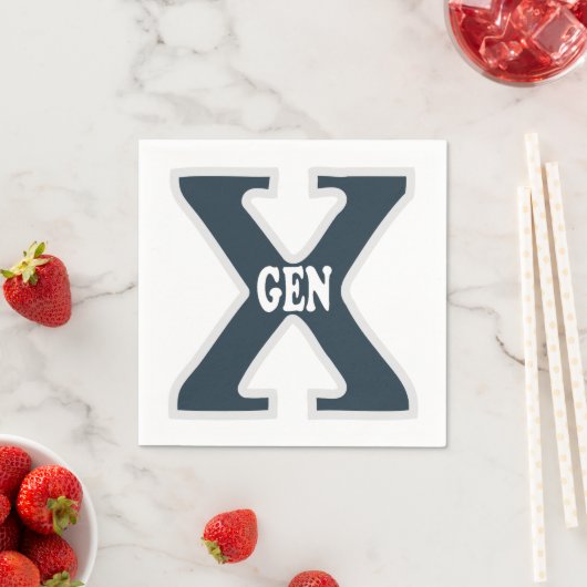 Generation X Serviette (Beispiel)