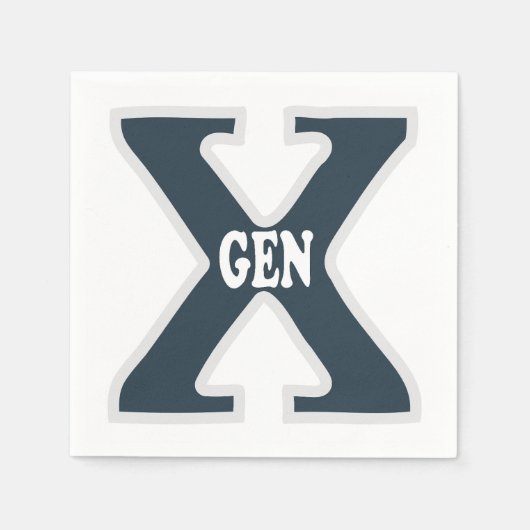 Generation X Serviette (Vorderseite)