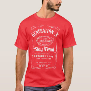 Generation X Stay Feral Premiumriblend Retro Retro T-Shirt