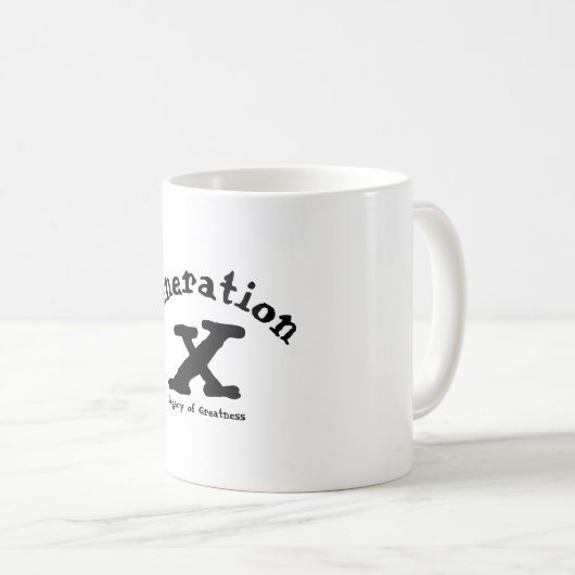Generation X-Tasse Kaffeetasse (VorderseiteRechts)