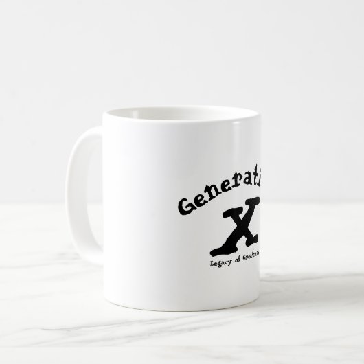Generation X-Tasse Kaffeetasse (Vorderseite Links)