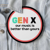 Generation X - Unsere Musik ist besser Button (Beispiel)