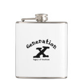 Generation X Vinyl-Wrapper Flachmann (Vorderseite)
