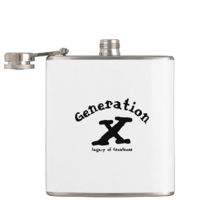 Generation X Vinyl-Wrapper Flachmann