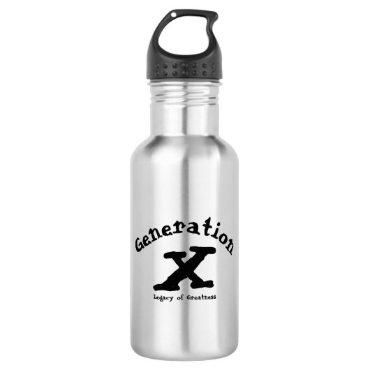 Generation X Wasserflasche (Vorderseite)