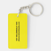Generation Y BAR CODE-Schlüsselanhänger Schlüsselanhänger (Rückseite)