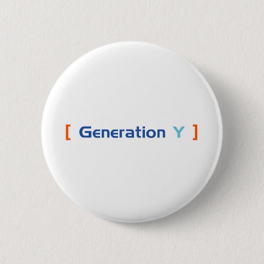 Generation Y Button (Vorderseite)
