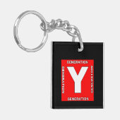 Generation Y Schlüsselkette Schlüsselanhänger (Vorderseite links)