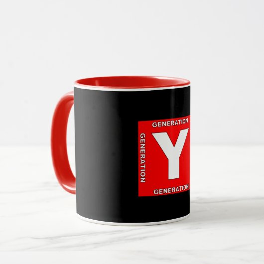 Generation Y-Tasse Tasse (Vorderseite Links)