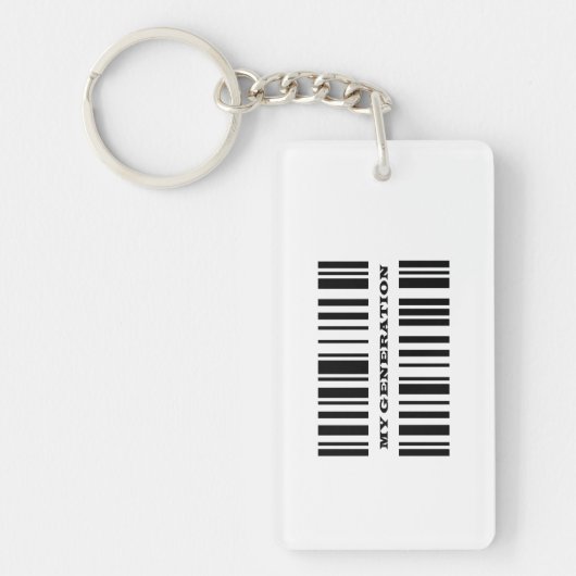 Generation Z BAR CODE Schlüsselkette Schlüsselanhänger (Vorderseite)