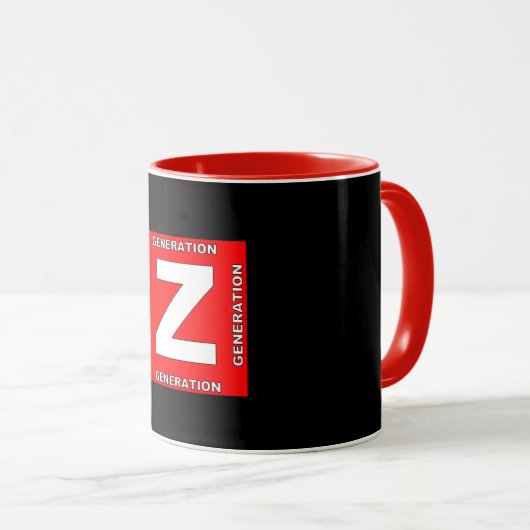 Generation Z Tasse (VorderseiteRechts)
