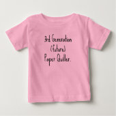 Generation (Zukunft) Quiller, Pink Fine Jersey Baby T-shirt (Vorderseite)