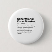 Generational Curse Breaker Definition Melanin Blac Button (Vorderseite)