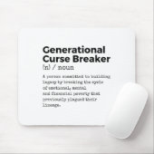 Generational Curse Breaker Definition Melanin Blac Mousepad (Mit Mouse)