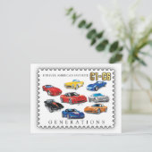 GENERATIONEN DER AUTOMOBILKUNST FEIERTAGSPOSTKARTE (Stehend Vorderseite)