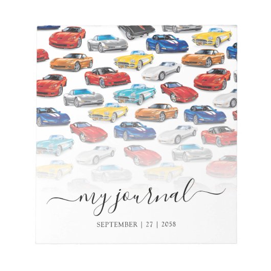 GENERATIONEN DER AUTOMOBILKUNST NOTIZBLOCK (Vorderseite)