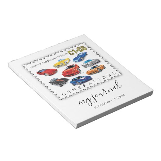 GENERATIONEN DER AUTOMOBILKUNST NOTIZBLOCK (angewinkelt)