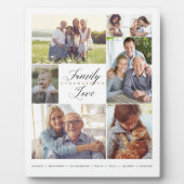 Generationen der Liebe Custom 7 FotoCollage Fotoplatte (Vorderseite)